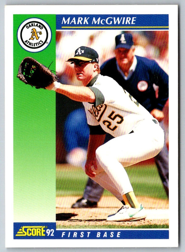 1992 Score Mark McGwire #20