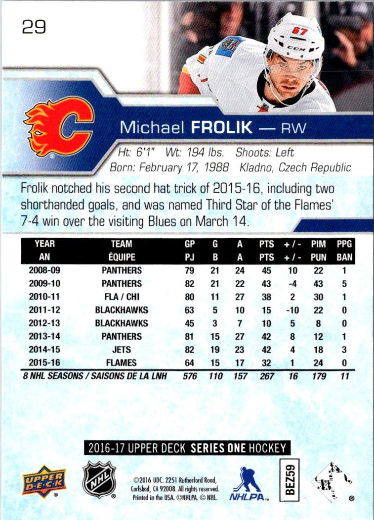 2016 Upper Deck Michael Frolik