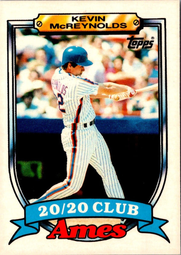 1989 Topps Ames 20/20 Club Kevin McReynolds #20