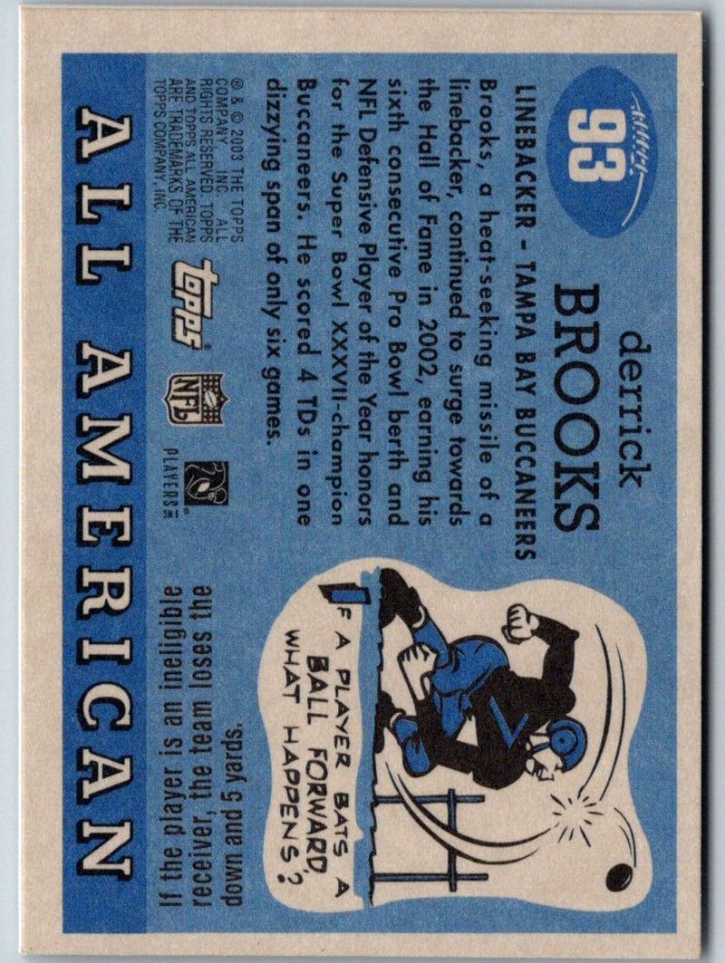 2003 Topps All American Derrick Brooks