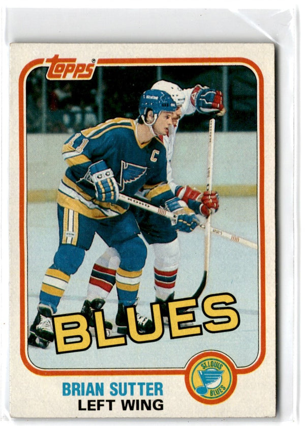 1981 Topps Brian Sutter #W122