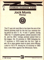 1983 Donruss Jack Morris #5