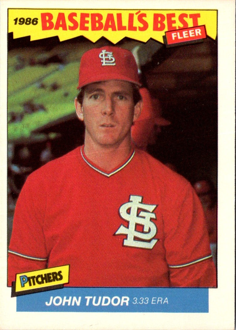 1986 Fleer Baseball's Best Sluggers vs. Pitchers John Tudor