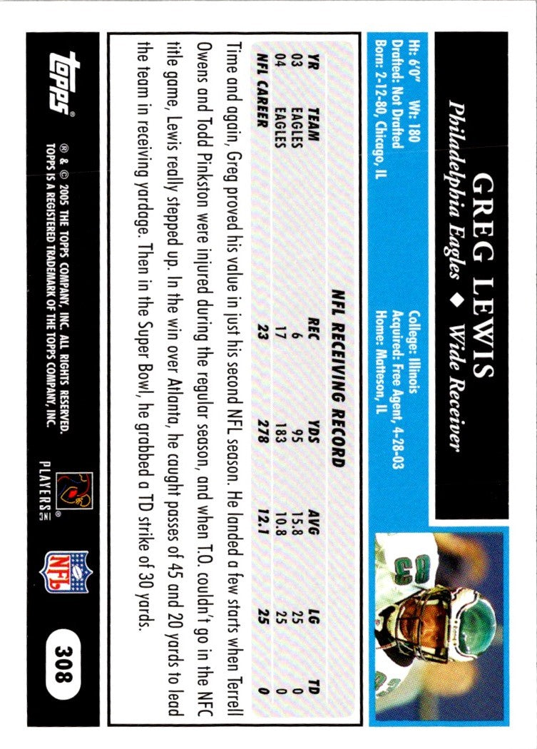 2005 Topps Greg Lewis