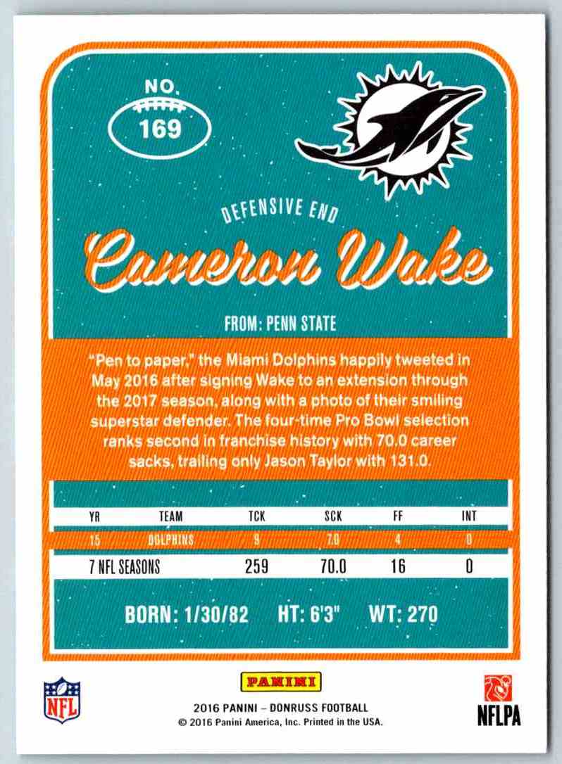 2016 Donruss Cameron Wake