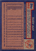 1984 Topps Rudy May #652