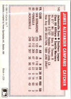 1991 ProCards Tomorrow's Heroes Jim Campanis #143
