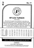 2019 Hoops Purple Myles Turner #77