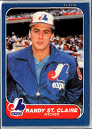 1986 Fleer Randy St. Claire
