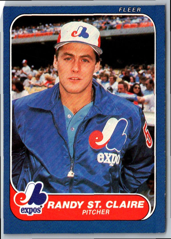 1986 Fleer Randy St. Claire #261