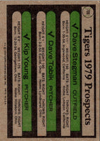 1979 Topps Tigers Prospects - Dave Stegman/Dave Tobik/Kip Young #706 Rookie
