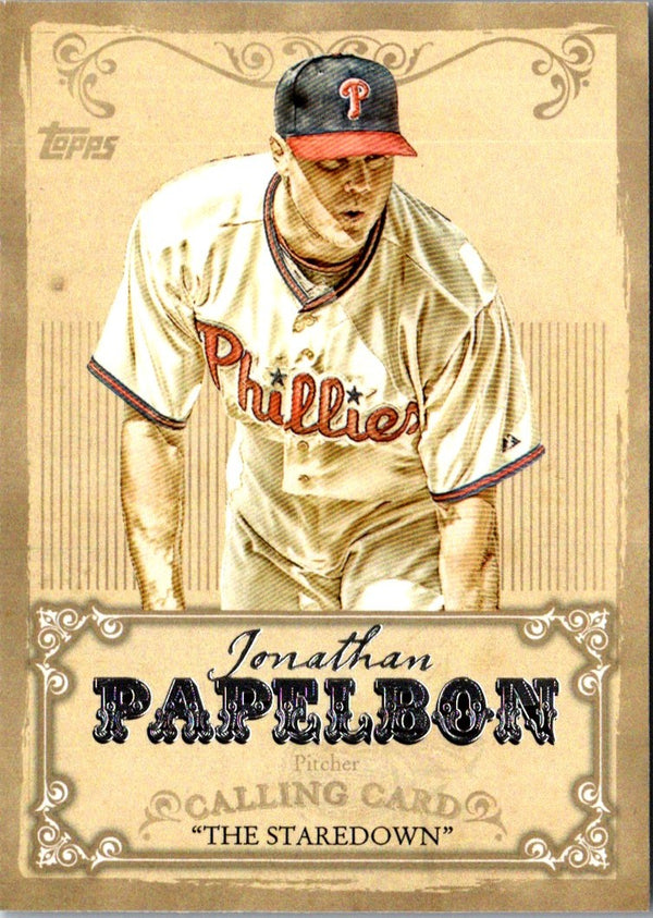 2013 Topps Calling Cards Jonathan Papelbon #CC-5