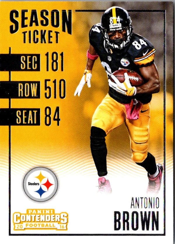 2016 Panini Contenders Antonio Brown #87