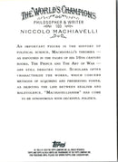 2010 Topps Allen & Ginter Niccolo Machiavelli