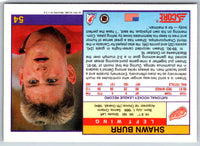 1991 Score Canadian English Shawn Burr #54