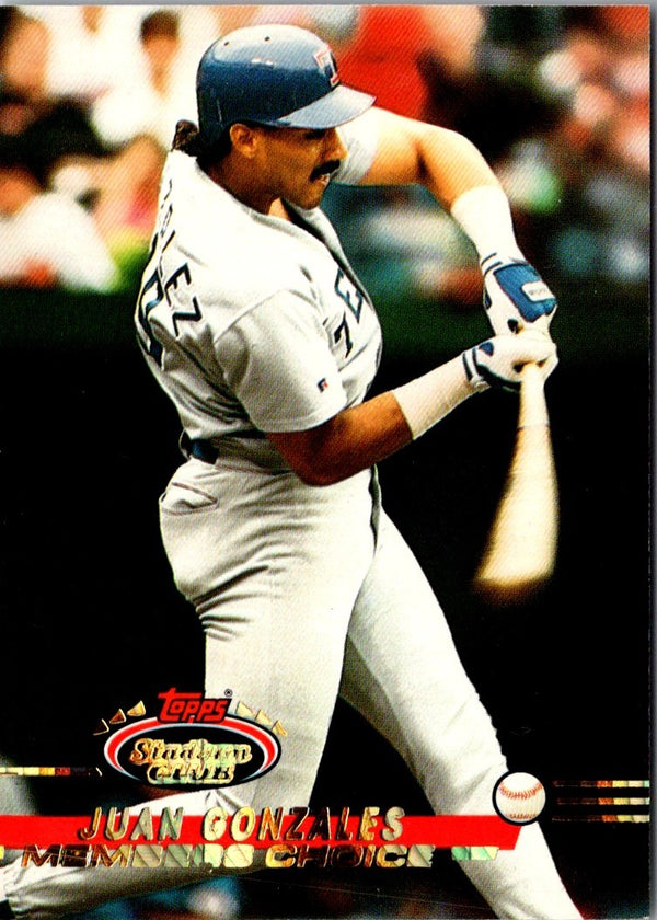 1993 Stadium Club Members Only Juan Gonzalez #297