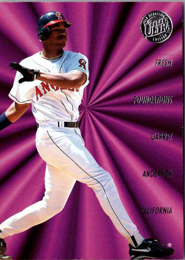 1996 Ultra Fresh Foundations Gold Medallions Garret Anderson #1