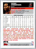 2003 Topps 1st Edition Derek Anderson #176