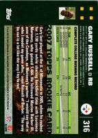 2007 Topps Gary Russell #316 Rookie