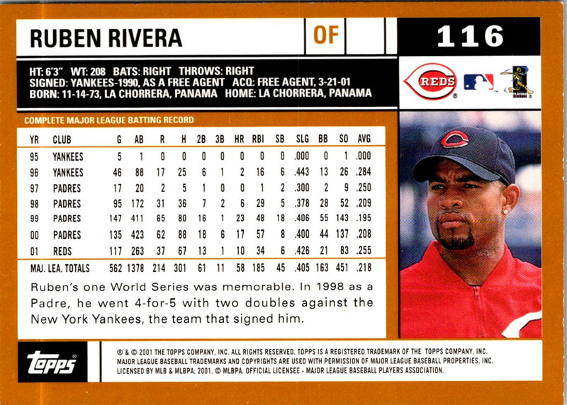 2002 Topps Ruben Rivera