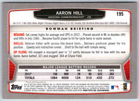 2013 Bowman Aaron Hill #195