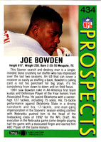 1992 Fleer Joe Bowden #434 Rookie