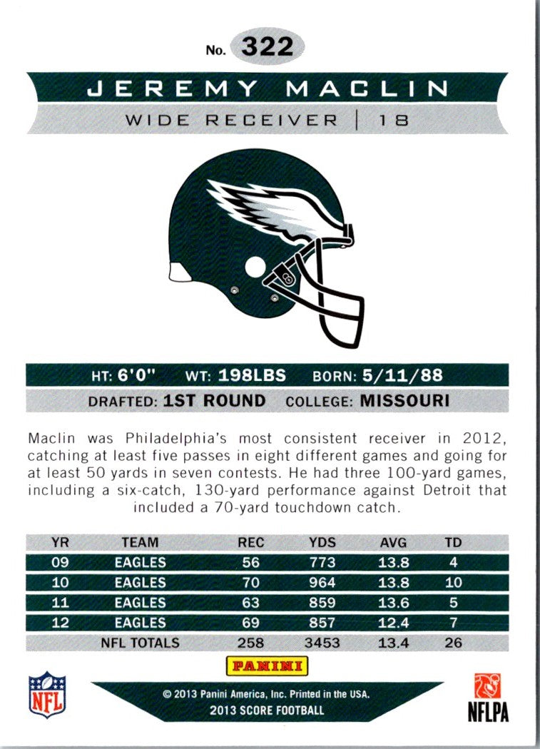 2013 Score Jeremy Maclin