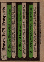 1979 Topps Braves Prospects - Bruce Benedict/Glenn Hubbard/Larry Whisenton #715 Rookie