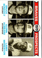 1979 Topps Braves Prospects - Bruce Benedict/Glenn Hubbard/Larry Whisenton #715 Rookie