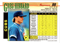 1993 Bowman Greg Hibbard #88