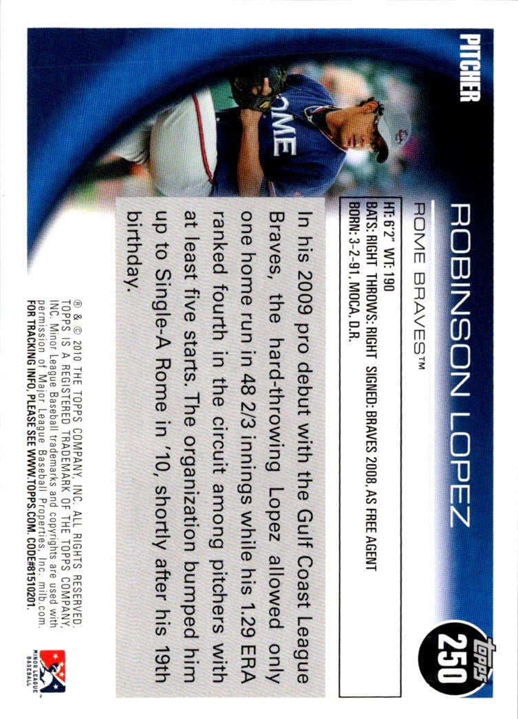 2010 Topps Pro Debut Robinson Lopez