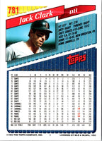 1993 Topps Inaugural Marlins Jack Clark #781