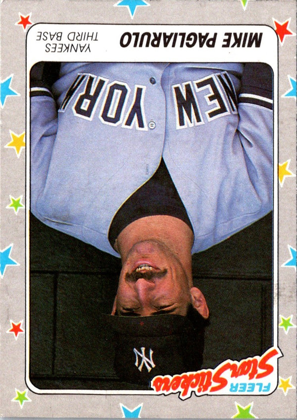 1988 Fleer Star Stickers Mike Pagliarulo #49