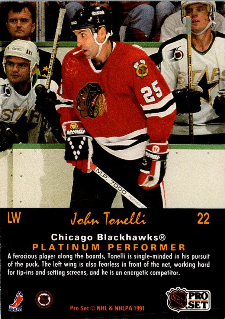 1991 Pro Set Platinum John Tonelli