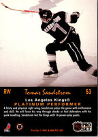 1991 Pro Set Platinum Tomas Sandstrom #53