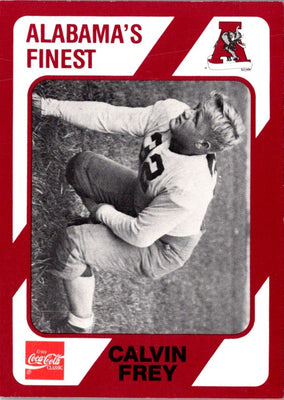 1989 Collegiate Collection Alabama Coke 580 Calvin Frey #232