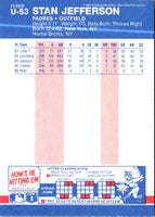 1987 Fleer Update Glossy Stan Jefferson #U-53