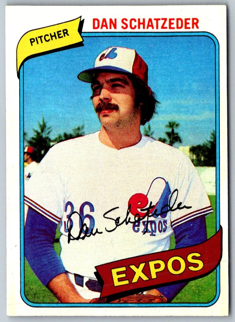 1980 Topps Dan Schatzeder