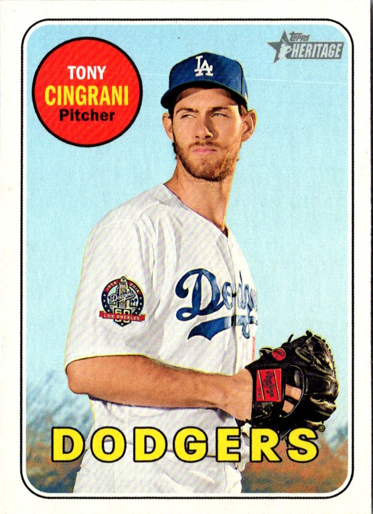 2018 Topps Heritage Tony Cingrani