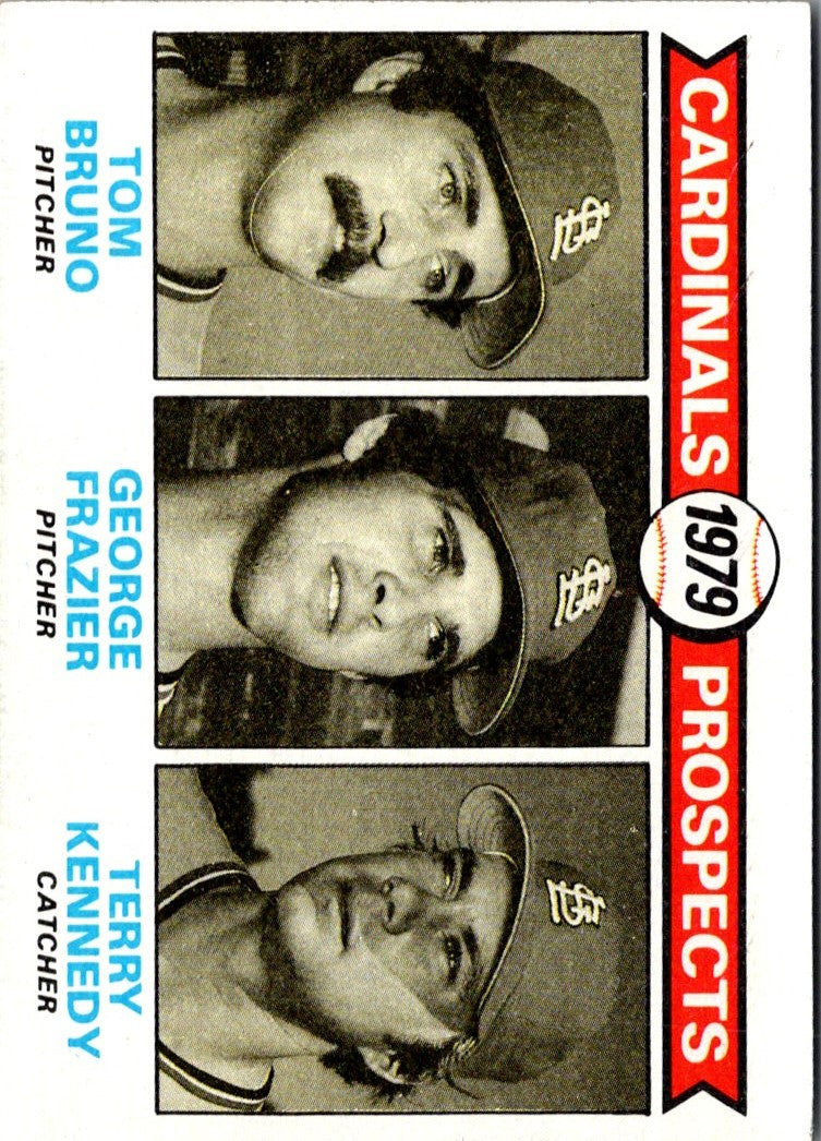1979 Topps Cardinals Prospects - Tom Bruno/George Frazier/Terry Kennedy