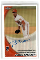 2010 Topps Chrome Rookie Autographs Blue Refractors Jesse English