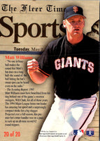 1995 Fleer Update Headliners Matt Williams #20
