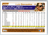 2004 Topps Luis Gonzalez #475