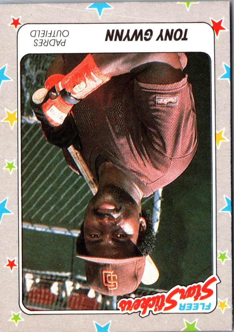 1988 Fleer Star Stickers Tony Gwynn