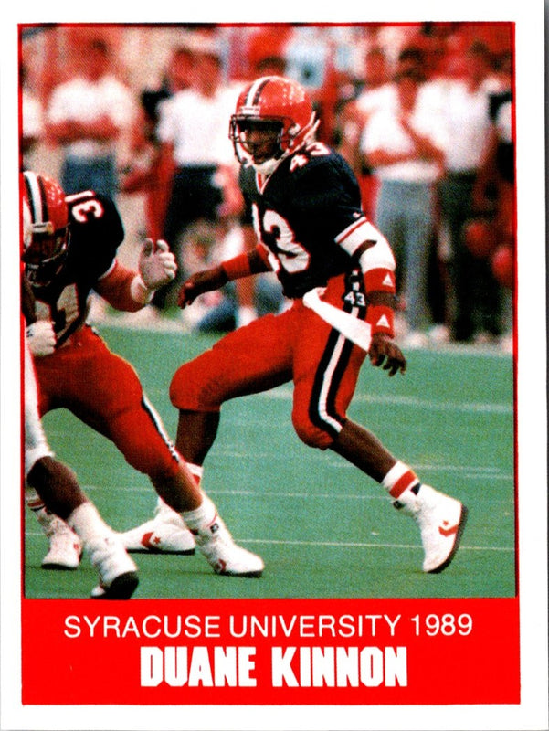 1989 Syracuse Orangemen Duane Kinnon #8