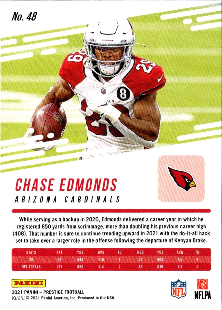 2021 Panini Prestige Chase Edmonds