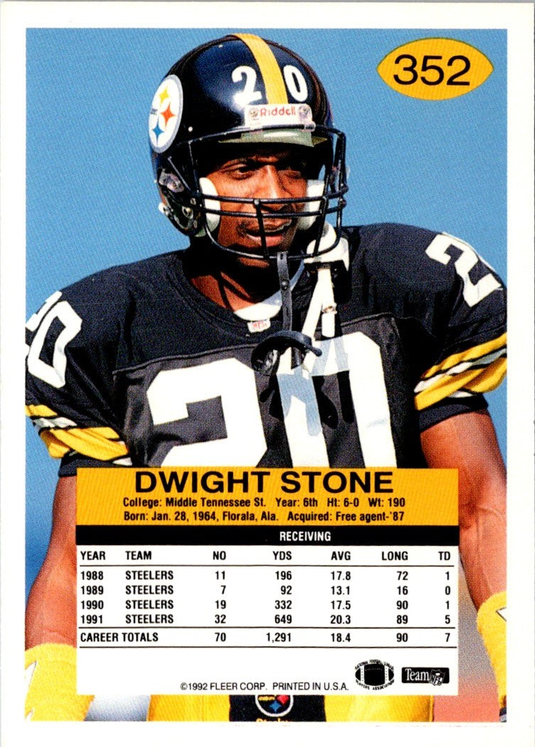 1992 Fleer Dwight Stone