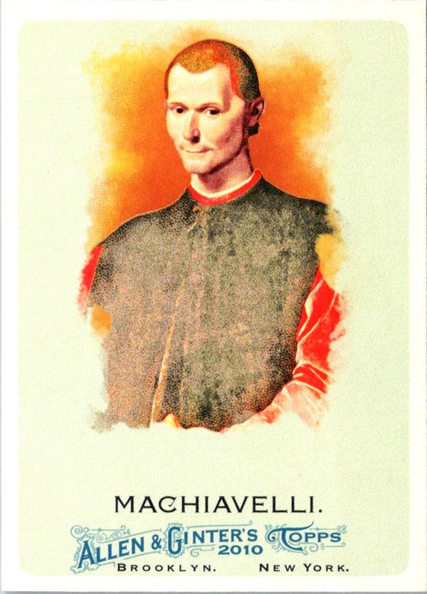 2010 Topps Allen & Ginter Niccolo Machiavelli #103