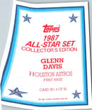 1987 Topps Glossy Glenn Davis