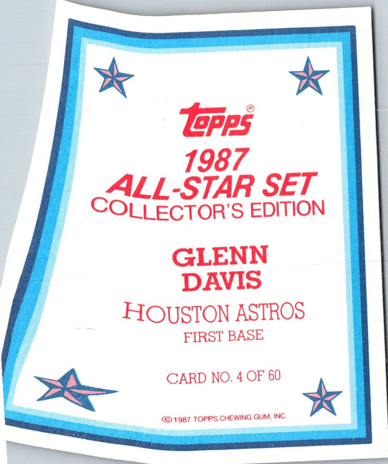 1987 Topps Glossy Glenn Davis
